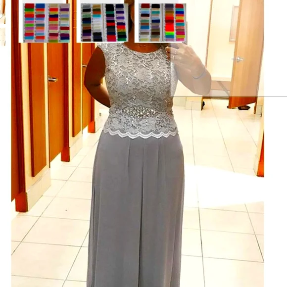 Dresses | Evening Dress Size 18 Gray Beautiful New Still In Packaging |  Poshmark